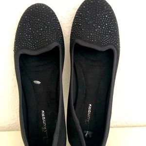 Sparkly Black Flats
